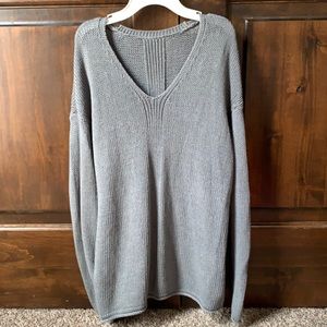 Grey knit sweater